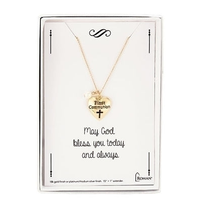 Gold First Communion Necklace 15