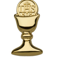 First Communion Chalice Tie Pin (Gold) - Unique Catholic Gifts
