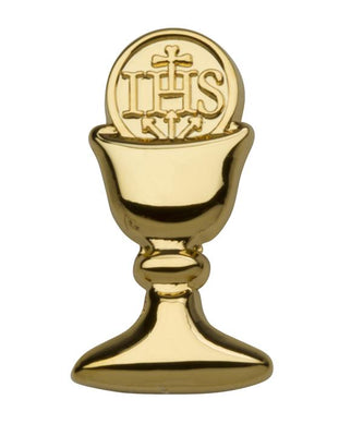 First Communion Chalice Tie Pin (Gold) - Unique Catholic Gifts