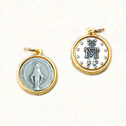 Gold and Silver Two-Tone Miraculous Medal  1/2" - Unique Catholic Gifts
