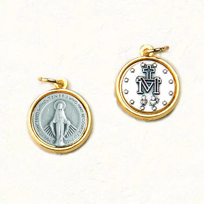 Gold and Silver Two-Tone Miraculous Medal  1/2