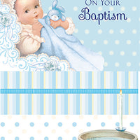 Great Grandson Baptism  Greeting Card - Unique Catholic Gifts