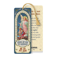 Guardian Angel Laminated Tasseled Bookmark - Unique Catholic Gifts
