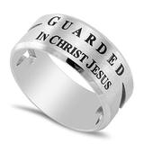 Guardian Ring GUARDED IN CHRIST JESUS - PHIL. 4:7 - Unique Catholic Gifts