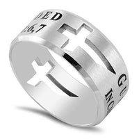 Guardian Ring GUARDED IN CHRIST JESUS - PHIL. 4:7 - Unique Catholic Gifts