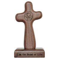 Eucharist Hand Cross with Magnetic Base (5") - Unique Catholic Gifts