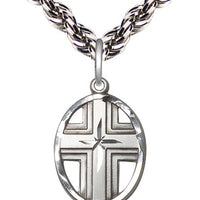 Sterling Silver Cross Pendant on a Sterling Silver Chain - Unique Catholic Gifts