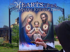 The Hearts of Jesus, Mary and Joseph at Ephesus - Unique Catholic Gifts