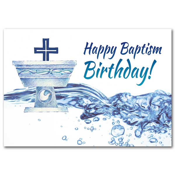 Happy Baptism Birthday! Greeting Card - Unique Catholic Gifts