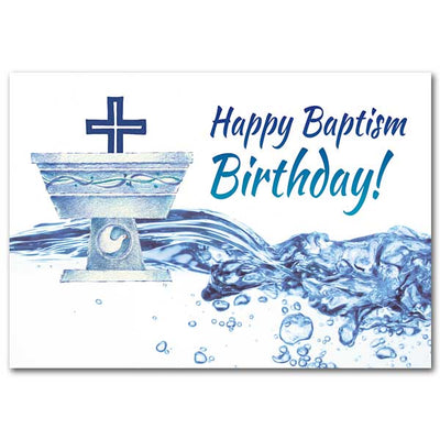 Happy Baptism Birthday! Greeting Card - Unique Catholic Gifts