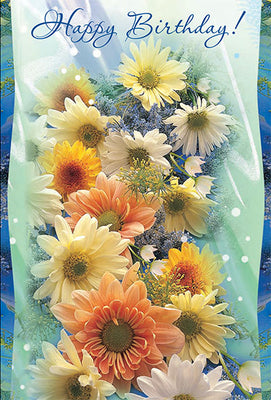 Happy Birthday Floral Greeting Card - Unique Catholic Gifts