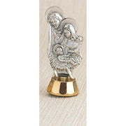 Holy Family Mini Statue Adhesive Bottom. 3" - Unique Catholic Gifts