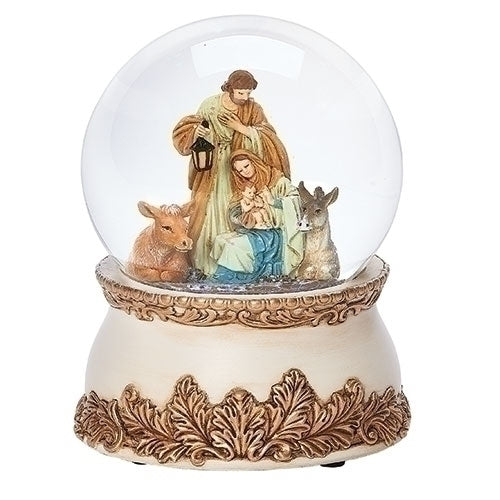 Holy Family Nativity Glitterdome Globe (5 3/4") - Unique Catholic Gifts