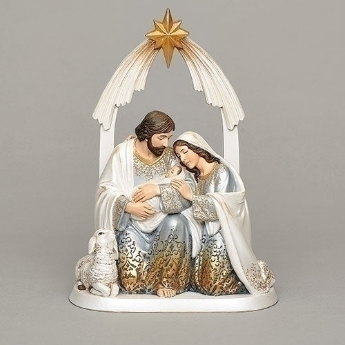 Holy Family Under the Golden Star Nativity Statue 9 3/4" - Unique Catholic Gifts