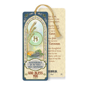 Holy Communion Laminated Tasseled Bookmark - Unique Catholic Gifts