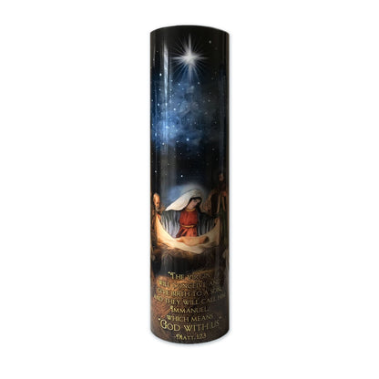 Nativity Scene LED Candle with Timer - Unique Catholic Gifts