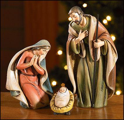 Holy Family Nativity Set ("6 1/2") - Unique Catholic Gifts