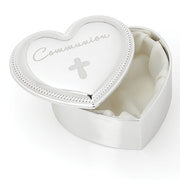 Holy First Communion Heart Shaped Box 2 1/2" - Unique Catholic Gifts