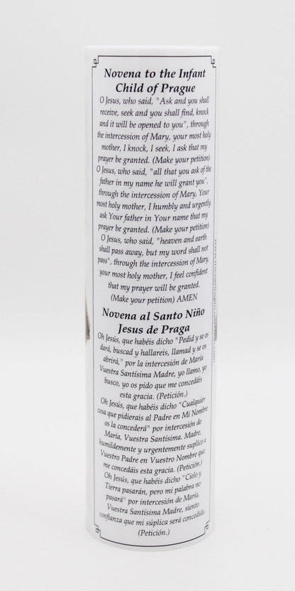 Infant of Prague LED Candle with Timer - Unique Catholic Gifts
