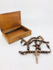 Our Lady Undoer of Knots Wood Rosary Box with Wood Rosary - Unique Catholic Gifts
