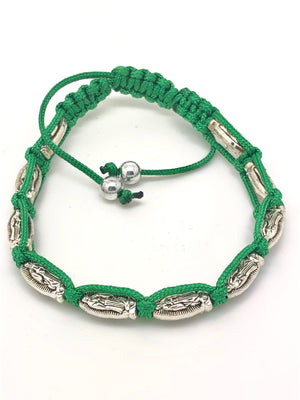 Green Our Lady of Guadalupe  Rosary Bracelet - Unique Catholic Gifts