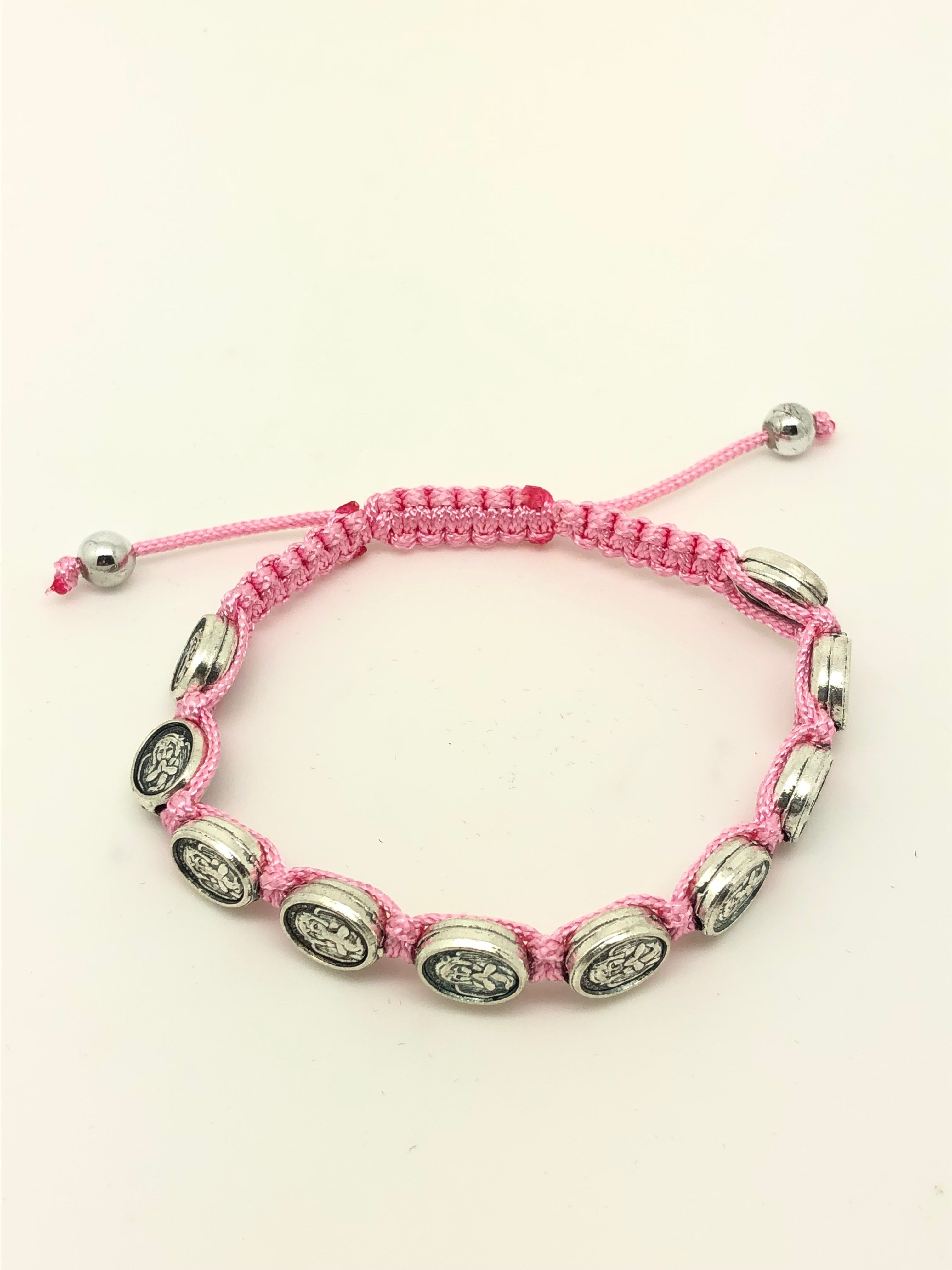 pink-guardian-angel-rosary-bracelet