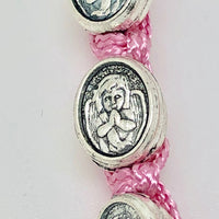 Pink Guardian Angel Rosary Bracelet - Unique Catholic Gifts
