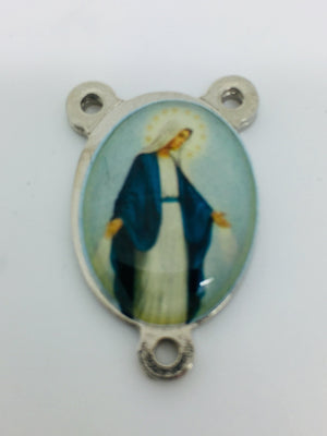 Lady of Grace Enamel Rosary Center - Unique Catholic Gifts