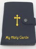 Holy Card Black Wallet ( Black Leatherette) - Unique Catholic Gifts