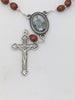 Our Lady of the Highway Auto Rosary (Brown Beads) - Unique Catholic Gifts