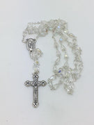 Clear Crystal Tear Drop Rosary - Unique Catholic Gifts