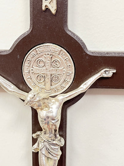 St. Benedict Wall Crucifix 11" - Unique Catholic Gifts