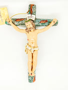 Hand Painted Crucifix  8" - Unique Catholic Gifts