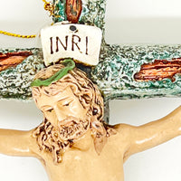 Hand Painted Crucifix  8" - Unique Catholic Gifts