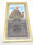 Saint Padre Pio Gold Foil Mosaic Plaque 9" - Unique Catholic Gifts