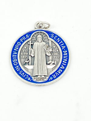 Colored Saint Benedict Medal 1 1/4