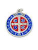 Colored Saint Benedict Medal 1 1/4" - Unique Catholic Gifts