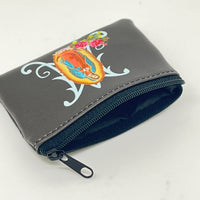 Our Lady of Guadalupe Black Leatherette Rosary Pouch - Unique Catholic Gifts