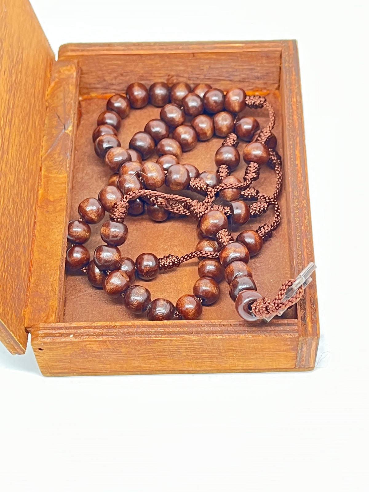 Our Lady of Mount Carmel Wood Rosary Box with Wood Rosary - Unique Catholic Gifts