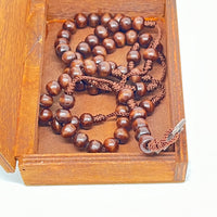 Immaculate Heart of Mary Wood Rosary Box with Wood Rosary - Unique Catholic Gifts