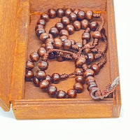 Our Lady of the Red Scapular Wood Rosary Box with Wood Rosary - Unique Catholic Gifts
