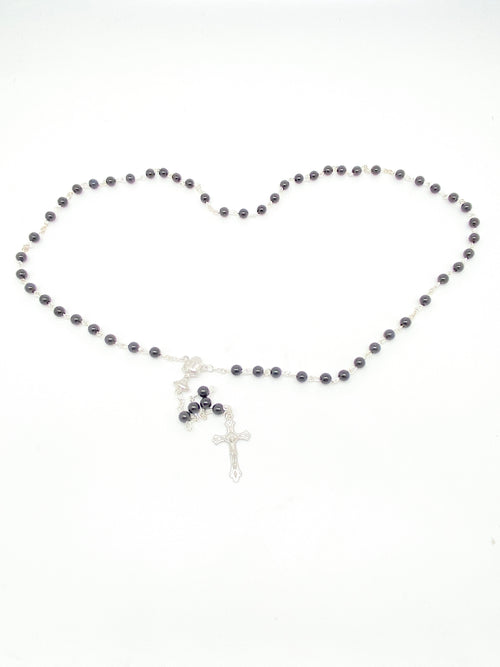 Black First Communion Rosary - Unique Catholic Gifts