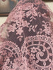 Dusty Rose Lace Mantilla Chapel Spanish Veil 51" - Unique Catholic Gifts