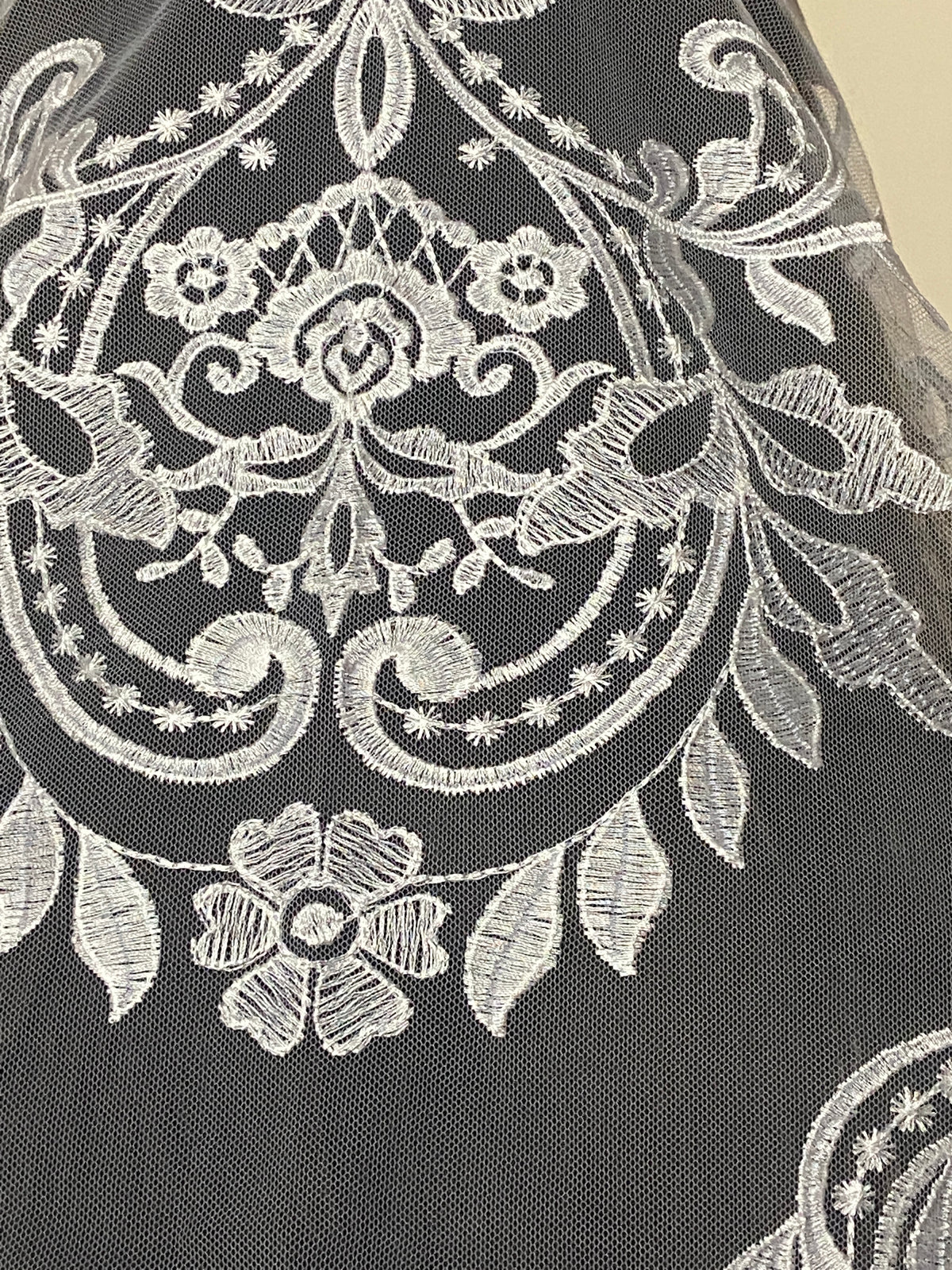 White Lace Mantilla Chapel Spanish Veil 51" - Unique Catholic Gifts