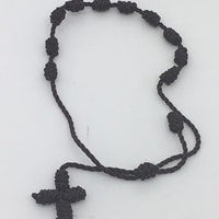 Brown One Decade Corded Bracelet - Unique Catholic Gifts