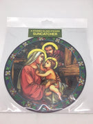 Holy Family Catholic Stained Glass Sticker Suncatcher - Unique Catholic Gifts