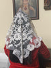 Ivory Olivia Lace Mantilla Chapel Spanish Veil 51" - Unique Catholic Gifts
