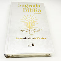 Sagrada Biblia -Recuerdo De Mis Quince Años -QUINCEANERA -Edicion Especial XV - Unique Catholic Gifts