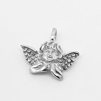 Guardian Angel Handcrafted Sterling Silver Medal (1/2") - Unique Catholic Gifts