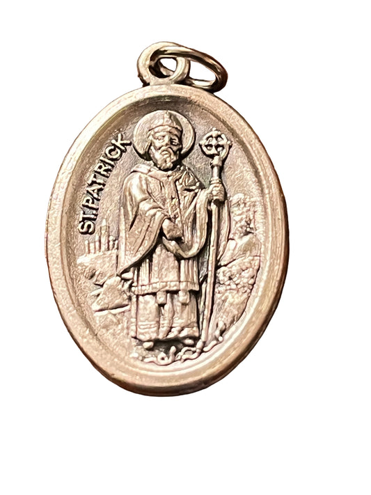Saint Patrick Oxi Medal with Relic - Unique Catholic Gifts